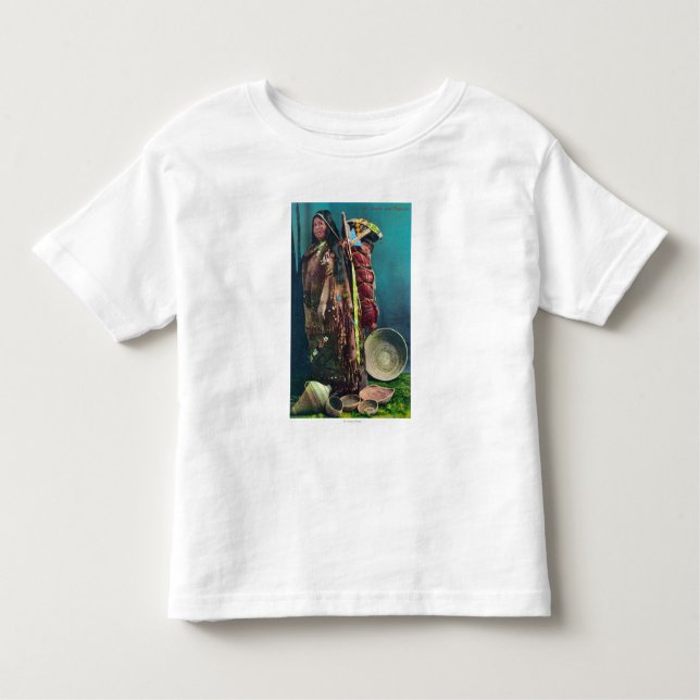 Piuta Native Mother and Child in a Papoose Toddler T-Shirt (Front)