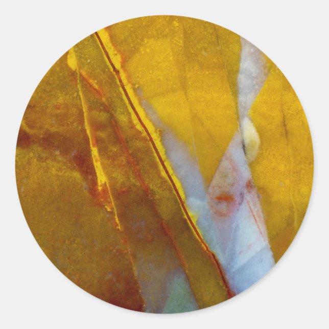 Piute Jasper Classic Round Sticker (Front)