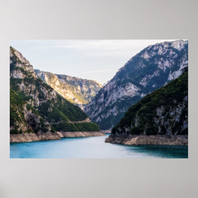 Piva river canyon in the northern Montenegro. Poster (Front)