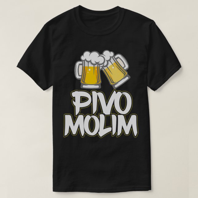 Pivo Molim Beer Please Croatian Vacation Croatia  T-Shirt (Design Front)