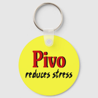 Pivo reduces stress key ring