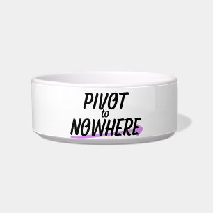 Pivot to Nowhere Modern Ceramic Pet Bowl