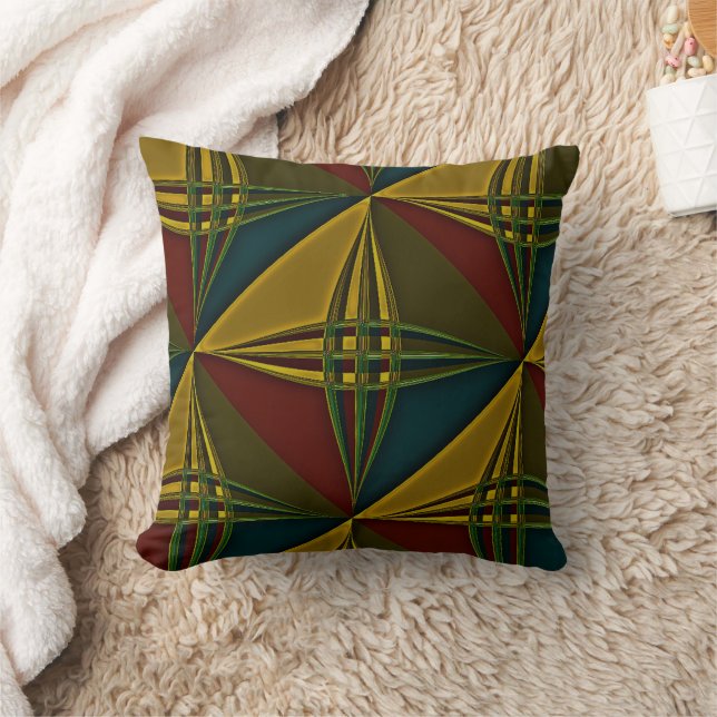 "Pivotal and Colourful" Throw Pillow (Blanket)