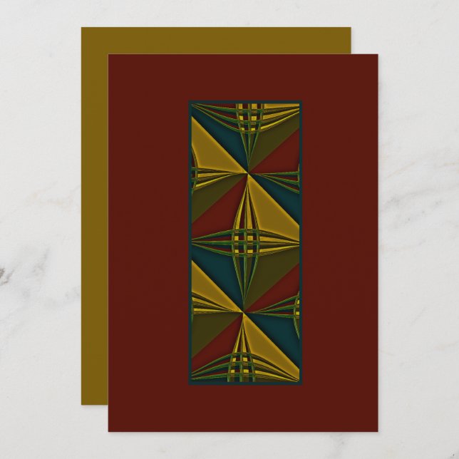 "Pivotal & Colourful" (Personalise) Flat Note Card (Front/Back)