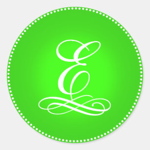 PixDezine DIY font+background colour/scrolls Classic Round Sticker