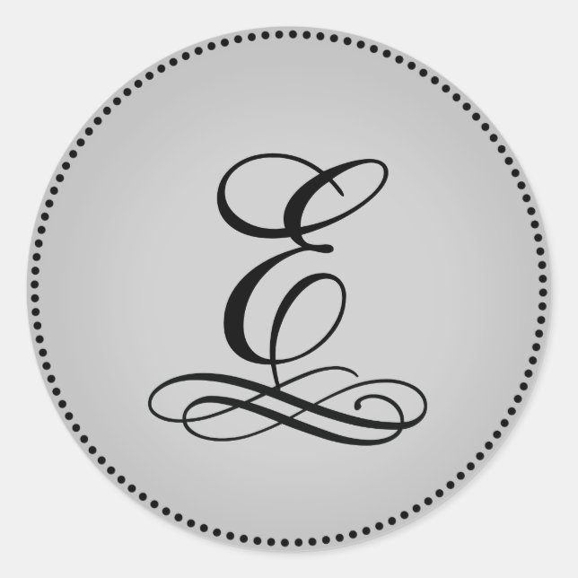 PixDezine DIY font+background colour/scrolls Classic Round Sticker (Front)