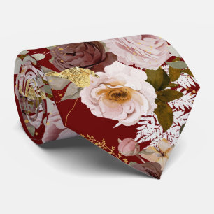 PixDezine H2 Burgundy Blush Roses DIY Background Tie