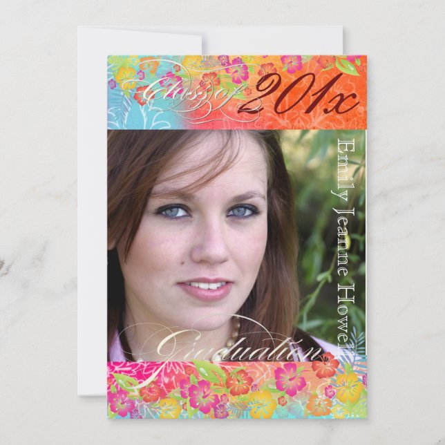 PixDezine Hawaiian Shaved Ice, 2011 Graduations Invitation (Front)