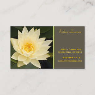 PixDezine lotus flower/om/yoga/healers/DIY colours Business Card