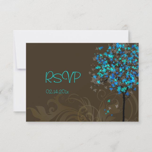 PixDezine rsvp blue maple leaves/DIY background (Front)
