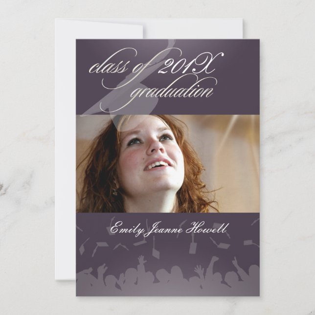 PixDezines 2011 Graduation/Photo/Cap+Gown Invitation (Front)