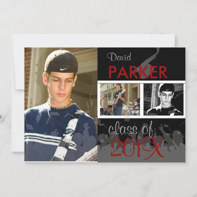 PixDezines 2011 Graduation/Photo/Cap+Gown Invitation (Front)