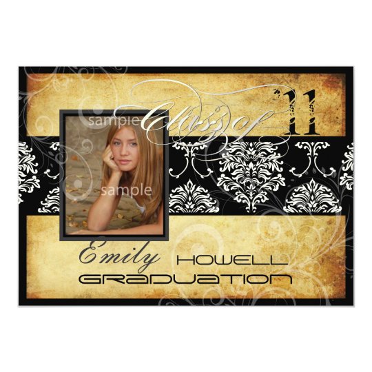 PixDezines 2011 Graduation, Vintage DIY colour Card