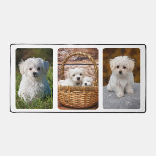 PixDezines 3-Photo Frames DIY background Colour Desk Mat