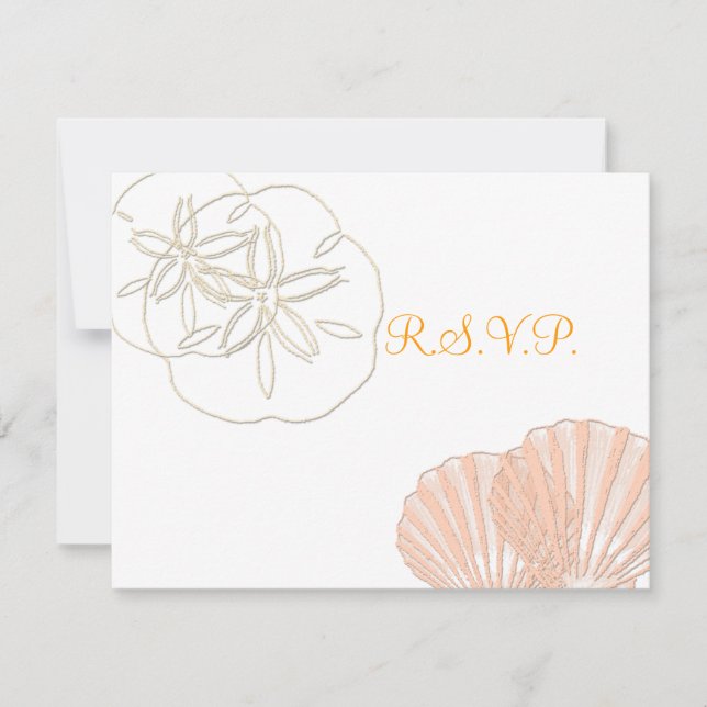 PixDezines 4.25"x5.5" rsvp, starfish for 5x7 RSVP Card (Front)