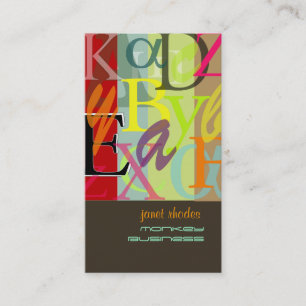 PixDezines ABC, Greek Alpha Business Card