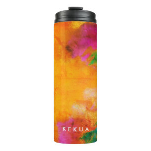 PixDezines Abstract/Faux Gold Thermal Tumbler