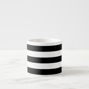 PixDezines adjustable white stripes/diy colour Espresso Cup