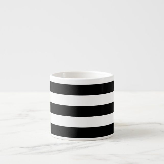 PixDezines adjustable white stripes/diy colour Espresso Cup (Front)