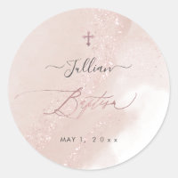PixDezines Alcohol Dusty Pink Rose Gold Baptism