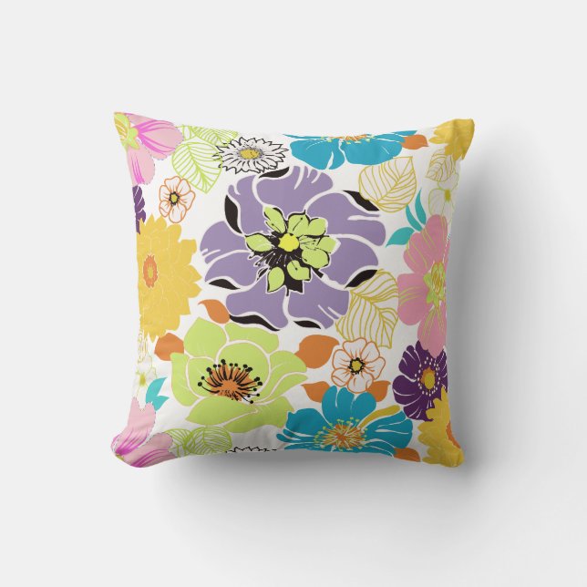 PixDezines alegre/diy background colours Cushion (Front)
