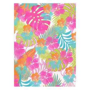 PixDezines Aloha Hibiscus/DIY background colour Tablecloth