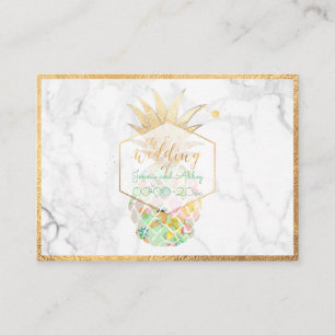 PixDezines Aloha Pineapples/Gold/Marble/Enclosure Enclosure Card
