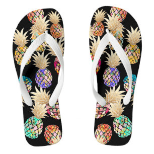 PixDezines Aloha Pineapples Pattern Thongs