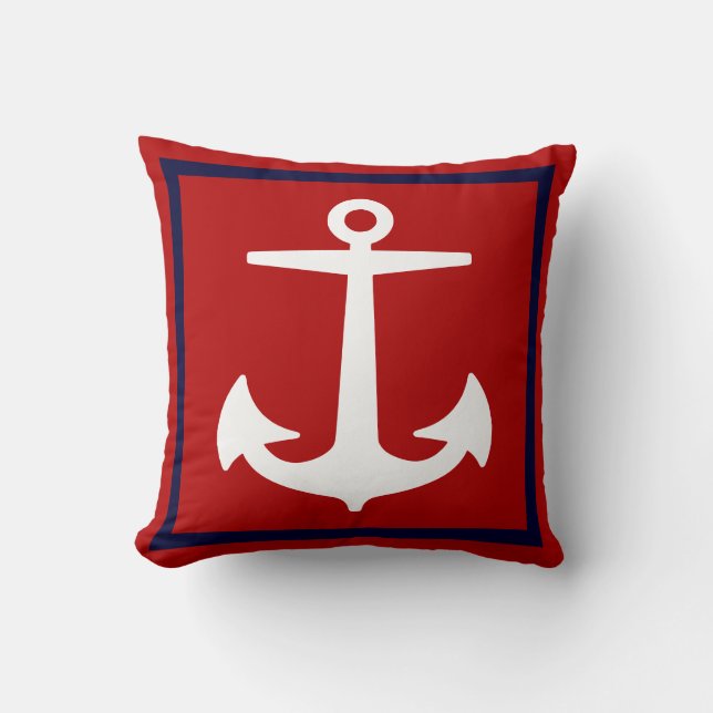 PixDezines anchor/diy background/nautical Cushion (Front)