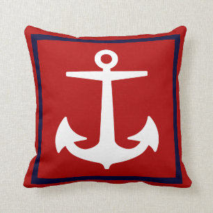 PixDezines anchor/diy background/nautical Cushion