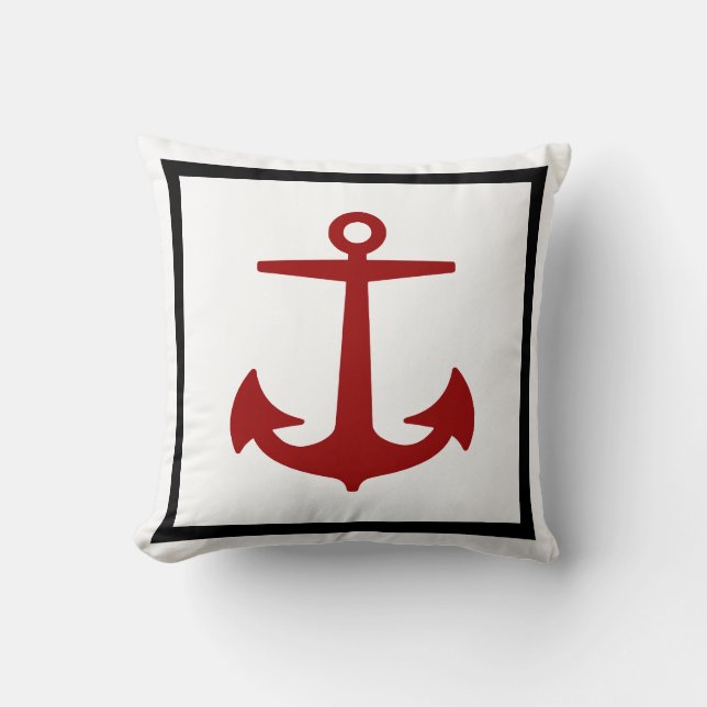 PixDezines anchor/DIY colours/nautical Cushion (Front)