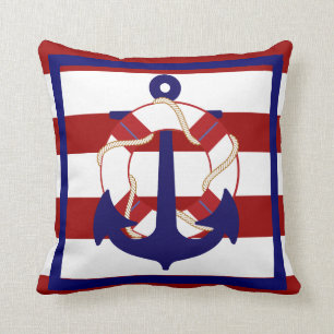 PixDezines anchor/diy colours/nautical Cushion