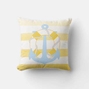 PixDezines anchor/nautical/ocean/wave/watercolor Cushion