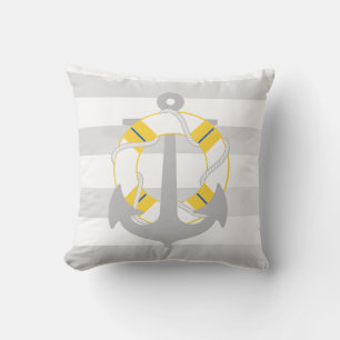 PixDezines anchor/nautical/ocean/wave/watercolor Cushion