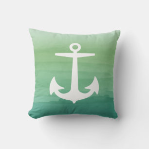 PixDezines anchor/nautical/watercolor Cushion