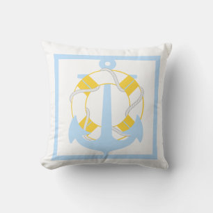 PixDezines anchors/lifesavers/nautical Cushion