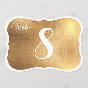 PixDezines Antique Faux Gold Table Numbers