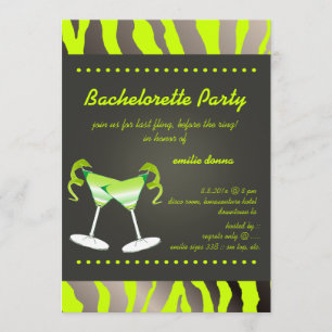 PixDezines apple martini Bachelorette Party Invitation