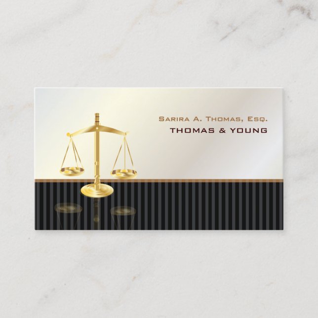 PixDezines ATTORNEYS/SASSY/WHITE+GREY Business Card (Front)