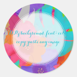 PixDezines bali kai/DIYbackground Classic Round Sticker