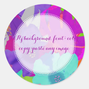 PixDezines bali kai/DIYbackground Classic Round Sticker