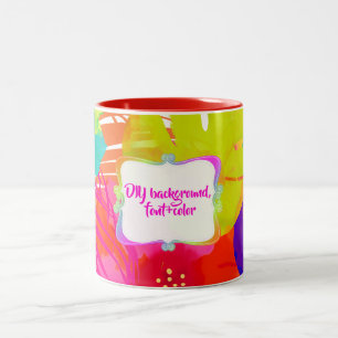 PixDezines balikai/diy background Two-Tone Coffee Mug