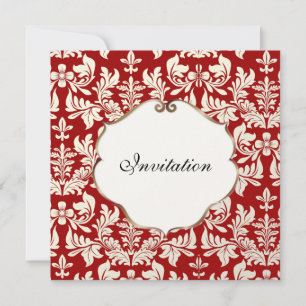 PixDezines Baroque 1 / Red Invitation