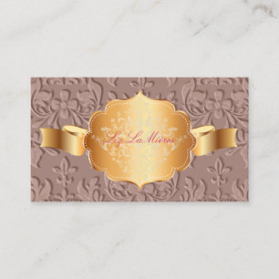 PixDezines Baroque damask/mauve Business Card