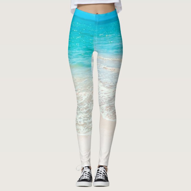 PixDezines Beach/White Sand Leggings (Front)