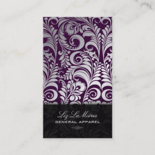 PixDezines Bellissimo Vintage Damask Business Card