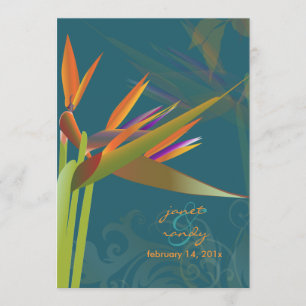 PixDezines BIRD OF PARADISE/DIY Background Colour Invitation