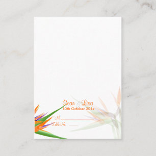 PixDezines BIRD OF PARADISE/DIY Background Colour Place Card