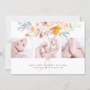 PixDezines Birth Announcement+Shower Thank You Invitation