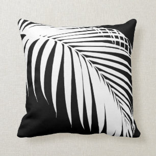 PixDezines Black+White Palms, DIY Background Cushion